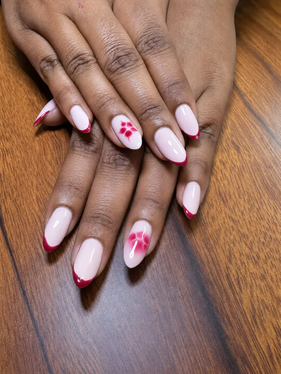 Berry Bloom nail design by Bia
