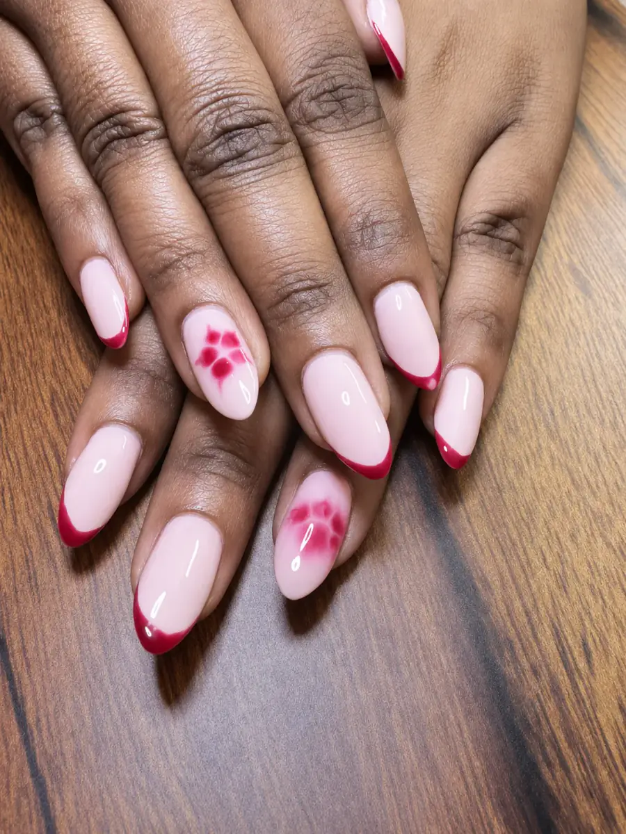 Berry Bloom client nail set, photo 2 of 2