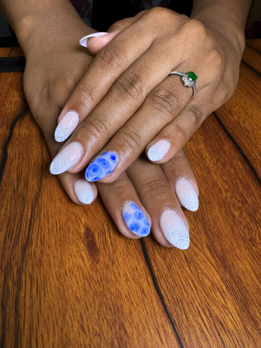 Blue Bloom client nail set, photo 3 of 10