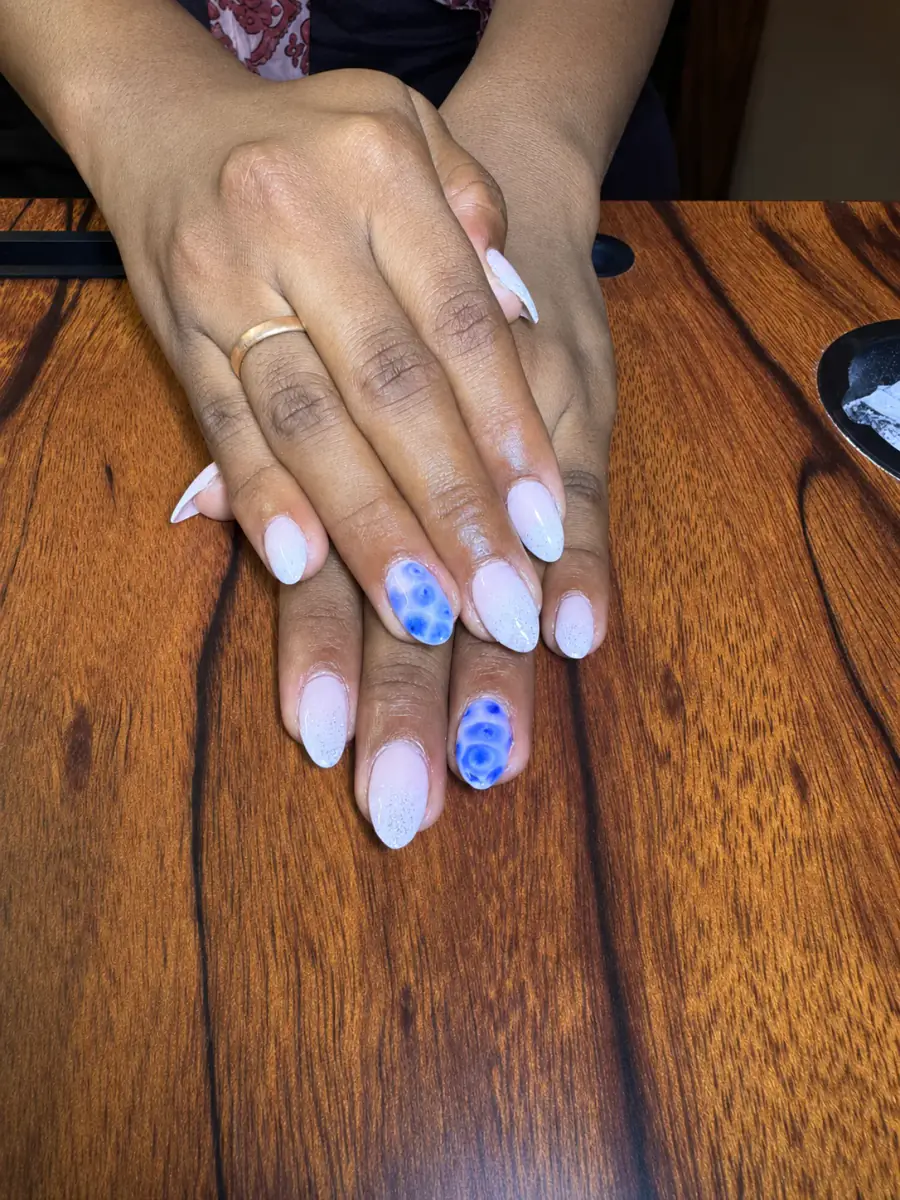 Blue Bloom client nail set, photo 4 of 10