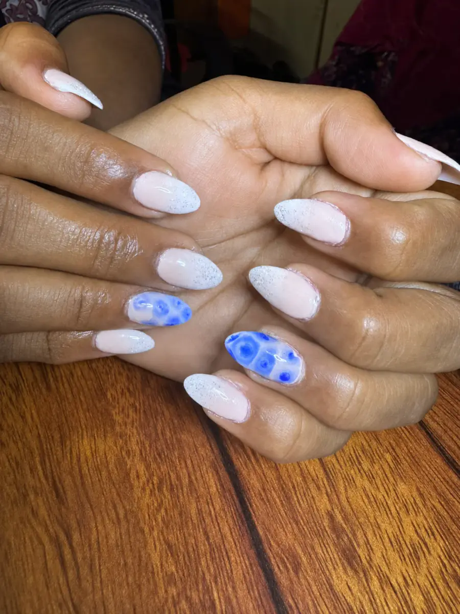 Blue Bloom client nail set, photo 5 of 10