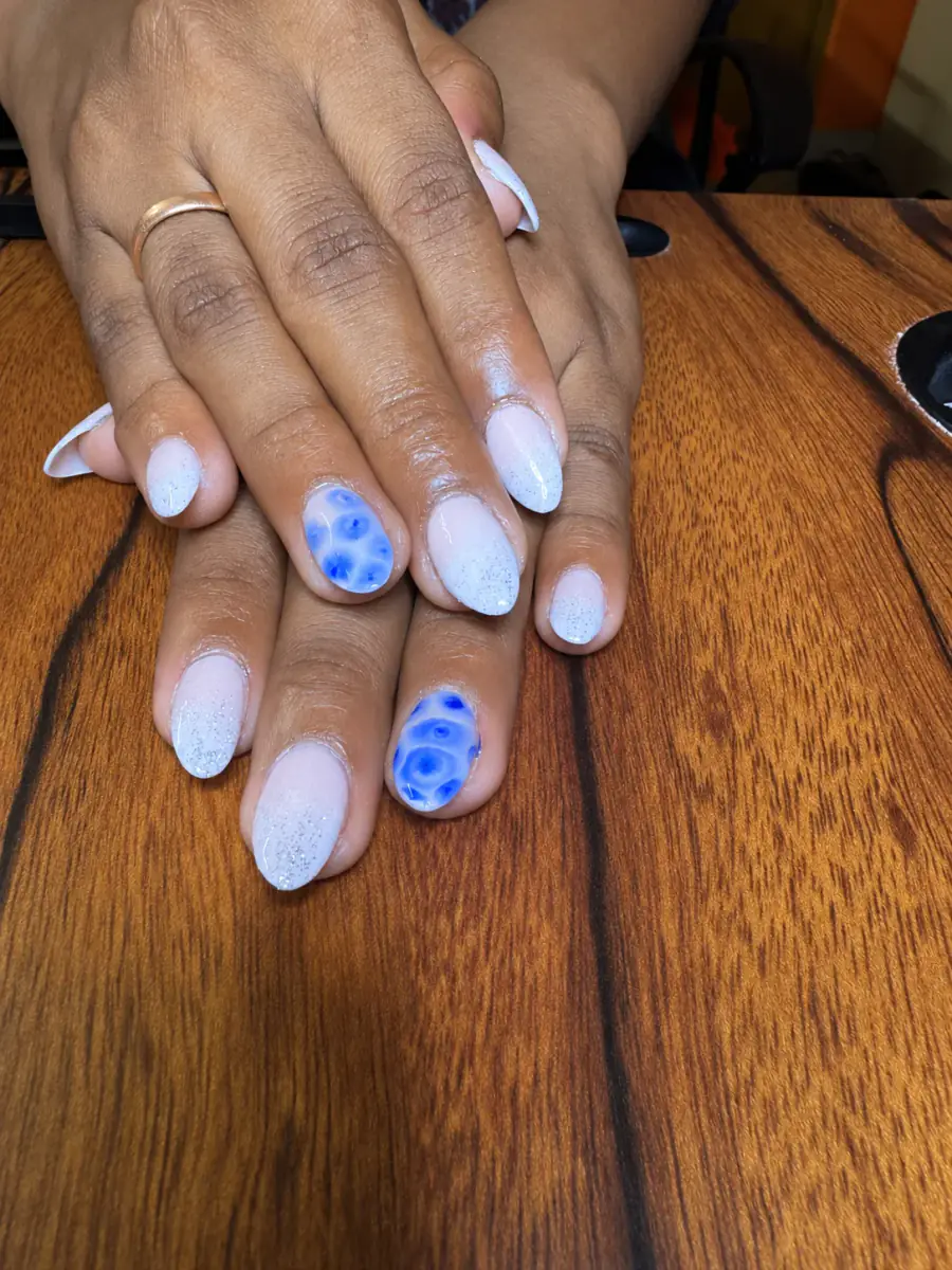 Blue Bloom client nail set, photo 7 of 10