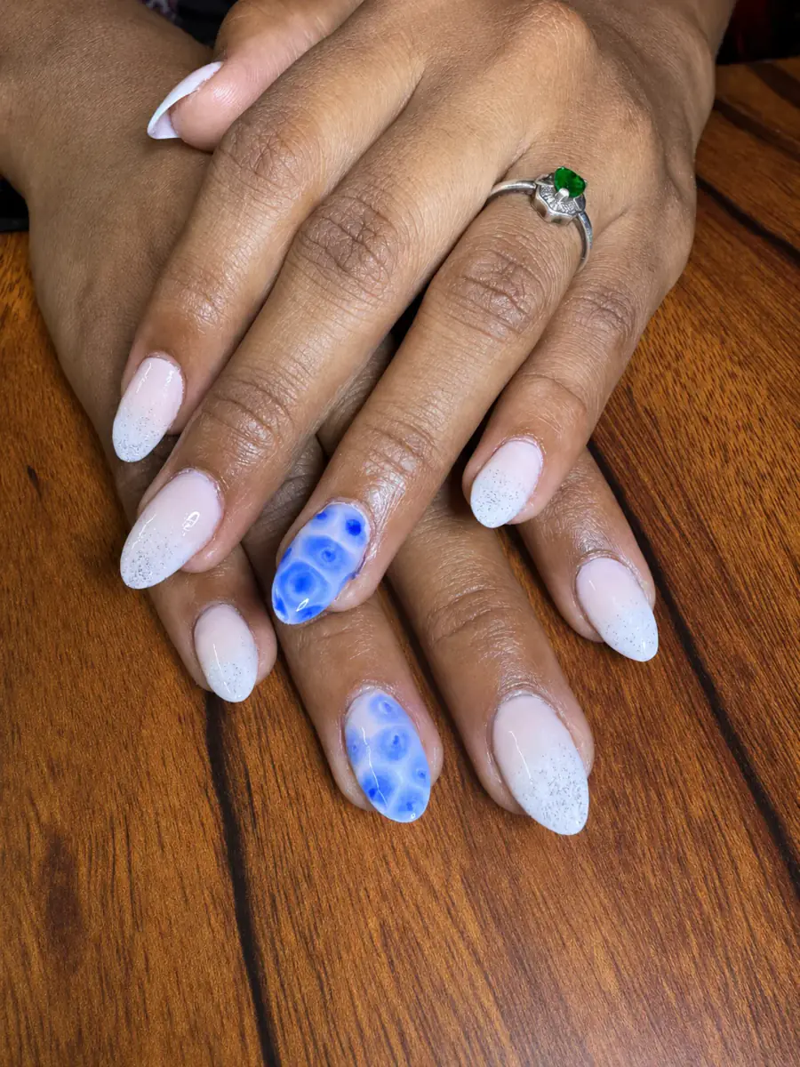 Blue Bloom client nail set, photo 8 of 10