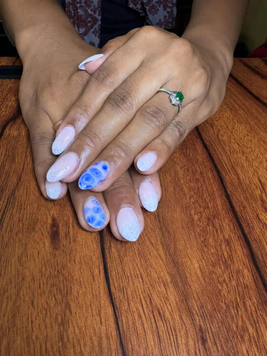 Blue Bloom client nail set, photo 9 of 10